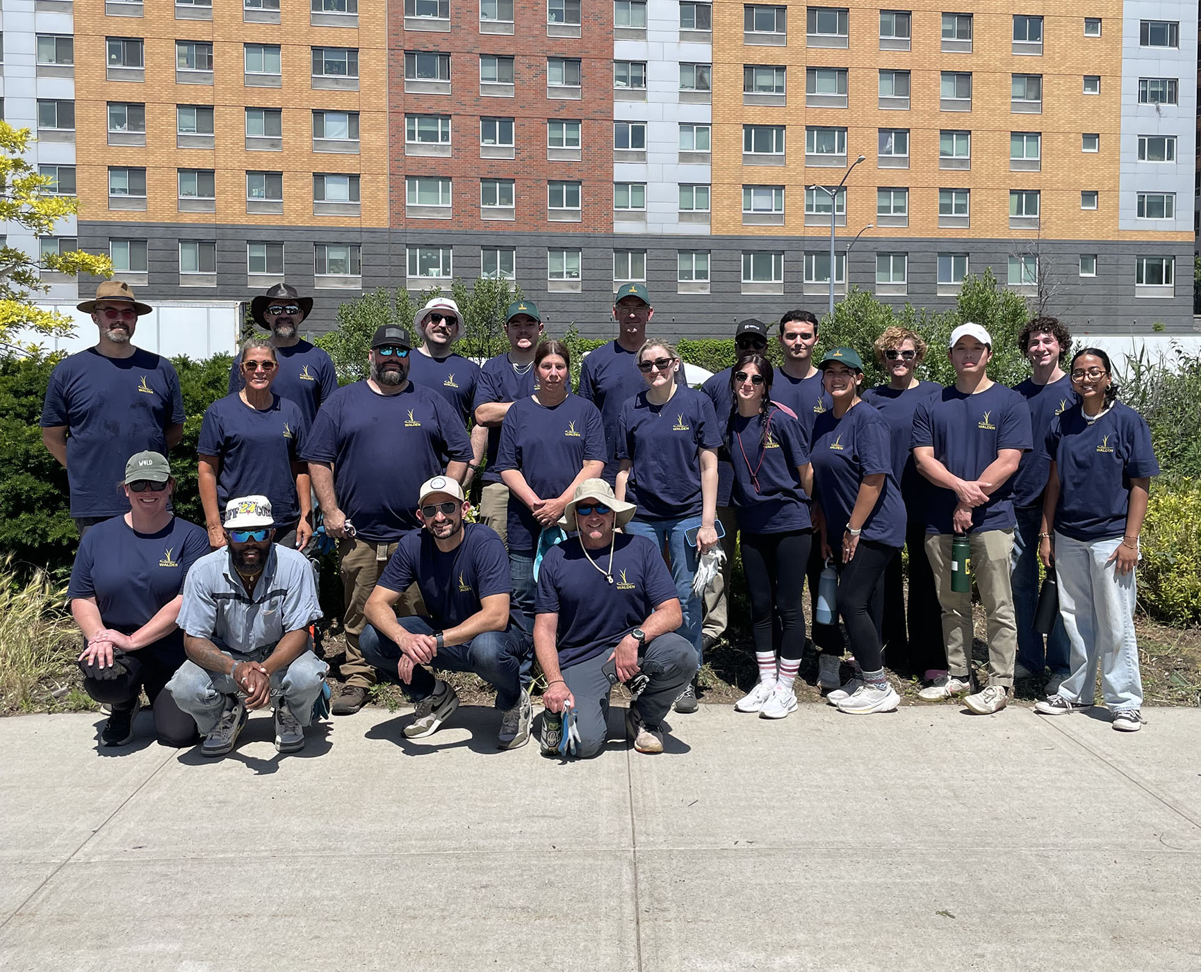 A group of Walden volunteers.